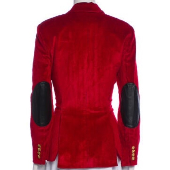 GORGEOUS RED VELVET SMYTHE BLAZER - Picture 2 of 2
